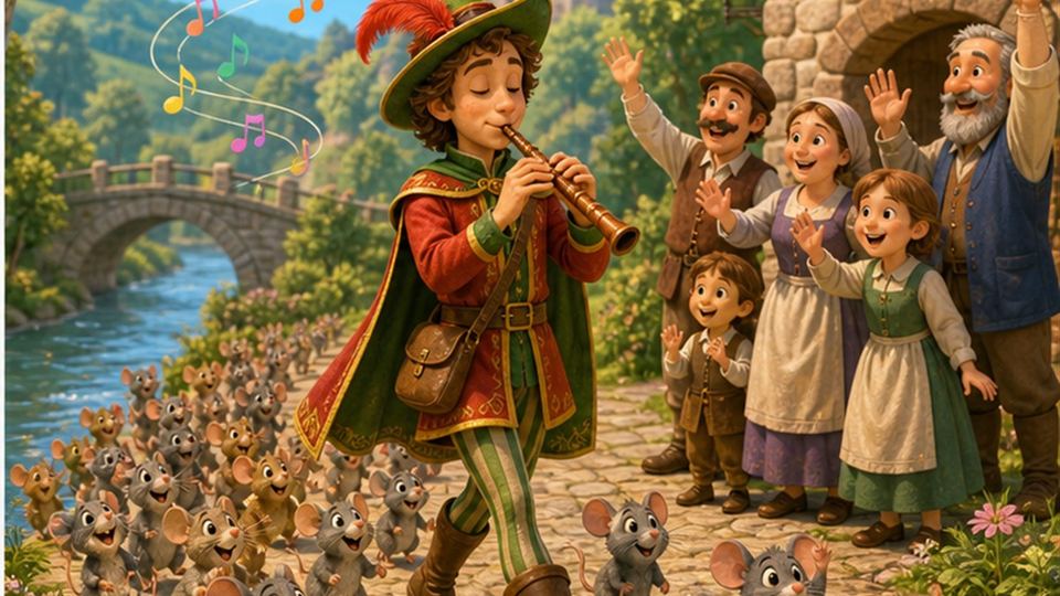 Final del cuento El flautista de Hamelín