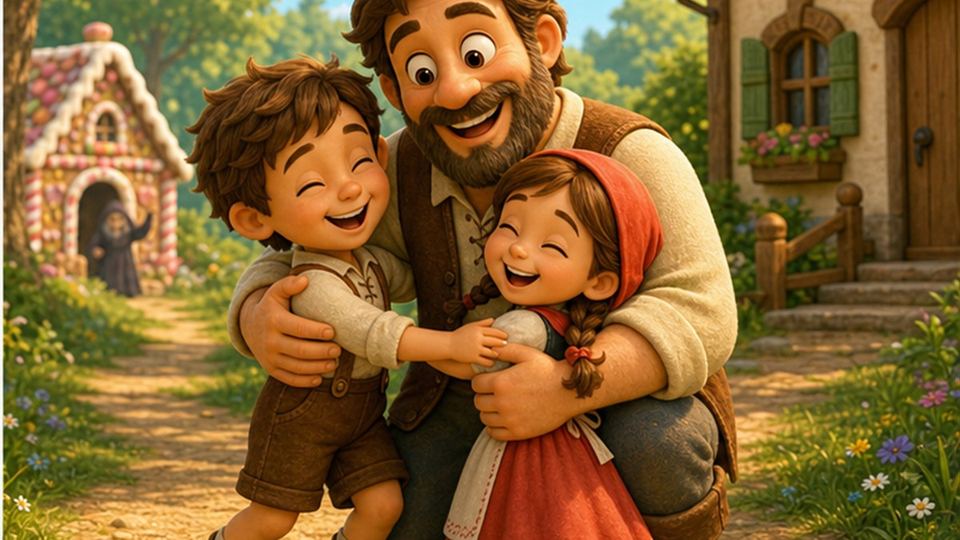 Final del cuento Hansel y Gretel