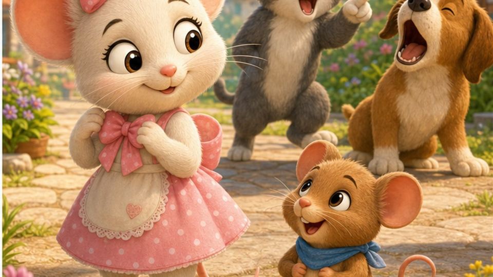 Final del cuento La ratita presumida