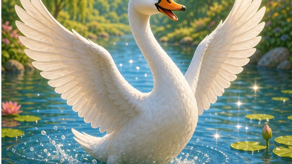Final del cuento El cisne Blas