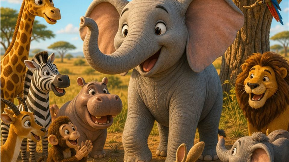 Final del cuento El elefante Eli