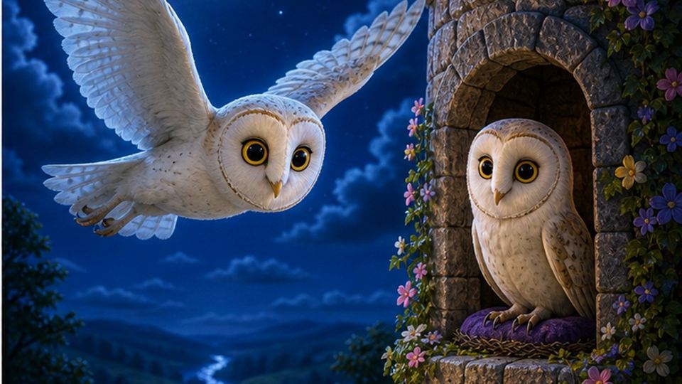 Final del cuento La lechuza Luna