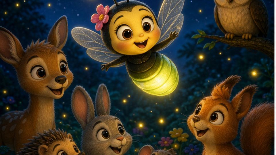 Ilustración del cuento La luciérnaga Luli