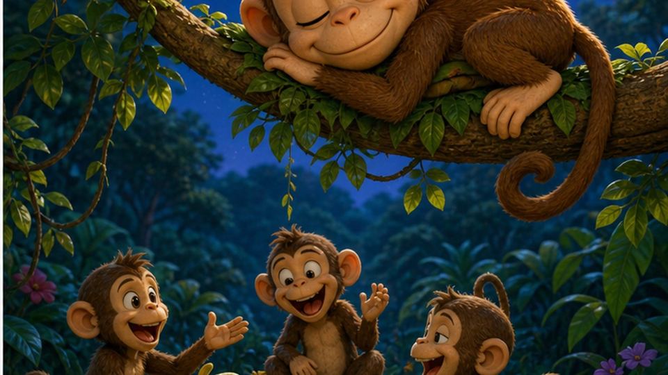 Final del cuento El mono Titi