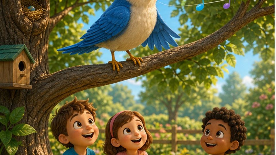 Ilustración del cuento El pájaro Pablo