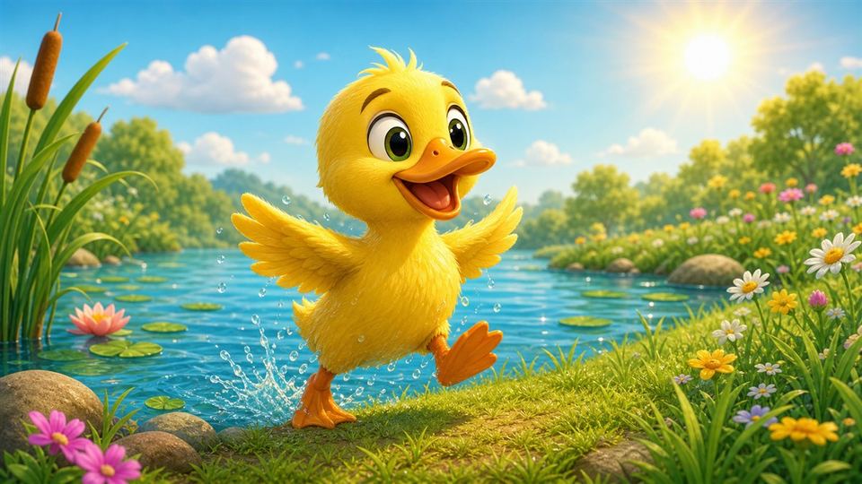 Final del cuento El pato en el lago