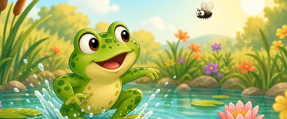 Ilustración del cuento El sapo Pepe