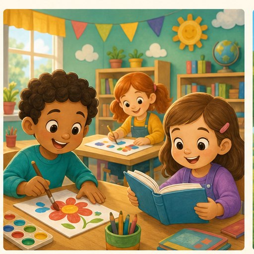 Ilustración: En el cole
